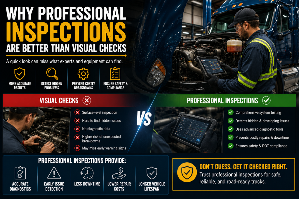Professional inspections vs visual checks